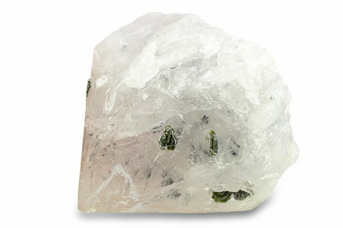 Quartz Crystal Cluster with Epidote - China #290459